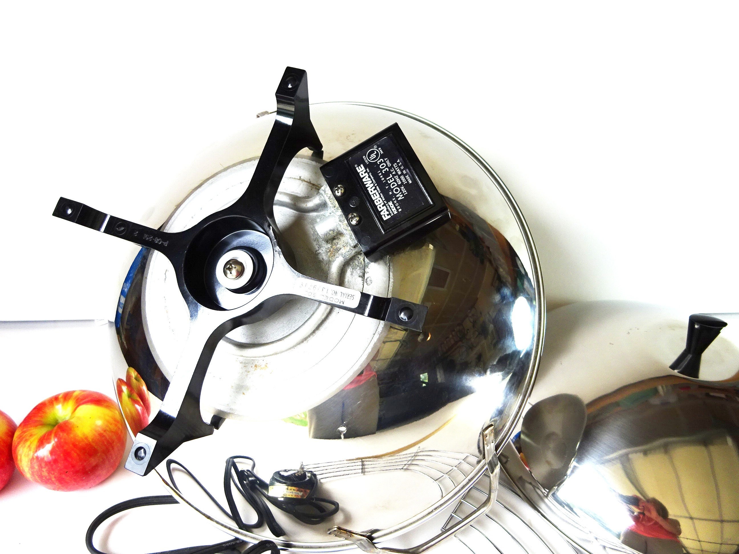 Vintage Farberware Model 303 Stainless Steel Electric Wok Etsy