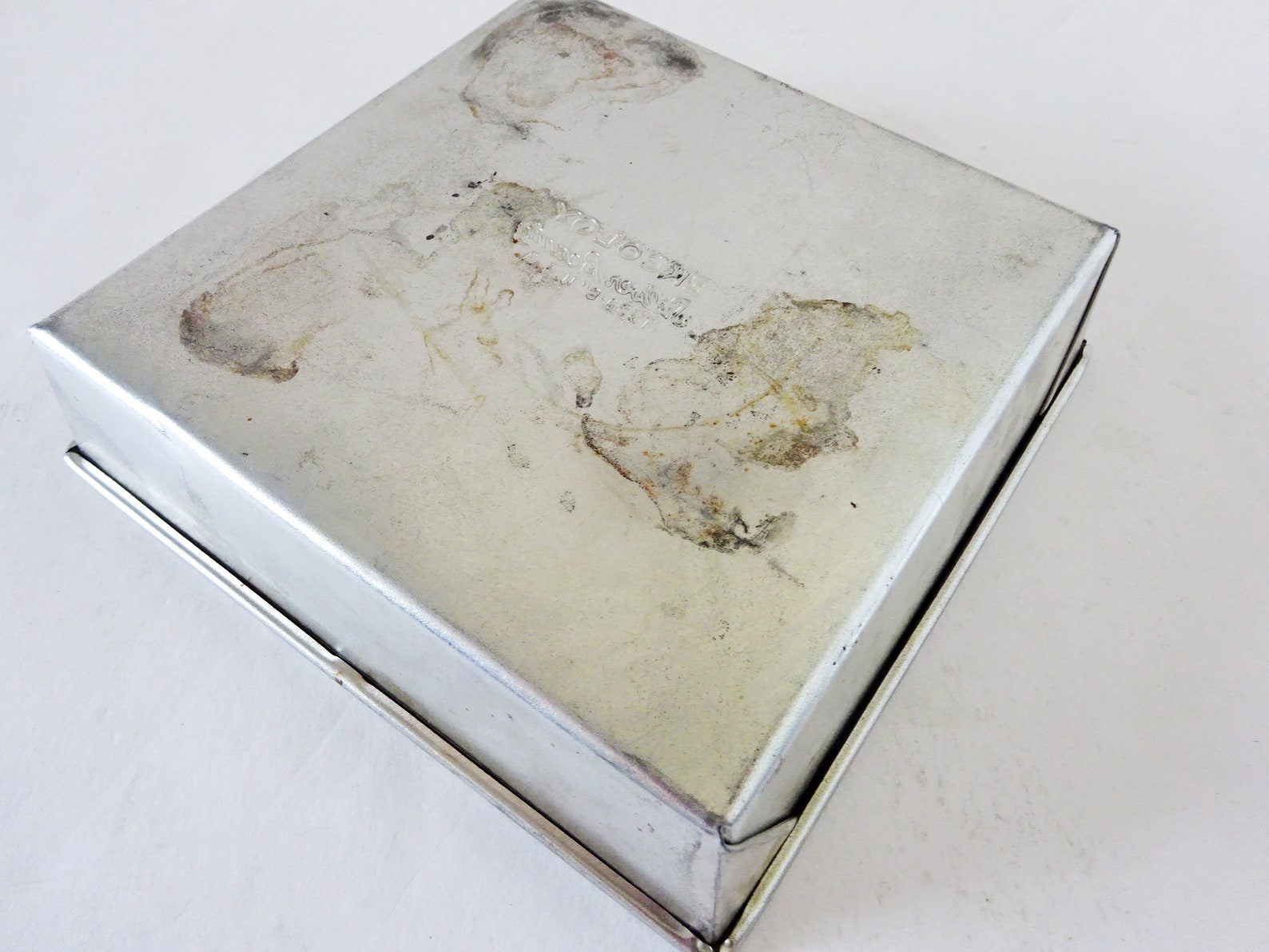 Vintage Ekcoloy Silver Beauty USA Cake Bake Pan Etsy