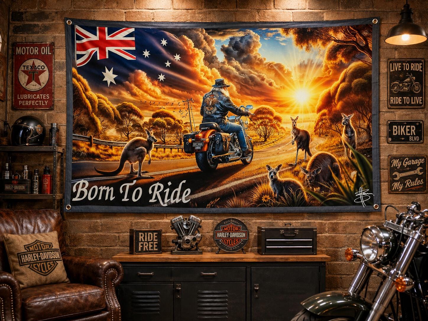 Harley Heritage Poster - Etsy