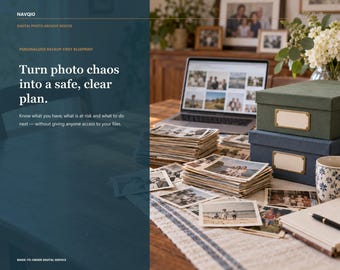 Turn Photo Chaos Into a Clear Plan | Personalized Photo Archive Rescue | Organization Blueprint
