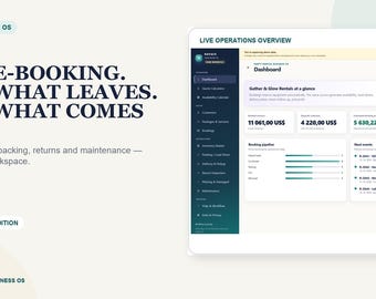 Sistema de gestión de alquiler de artículos para fiestas / Seguimiento de reservas, inventario y disponibilidad, embalaje, devoluciones y seguimiento de daños.