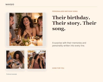Your Story, Turned Into a Song | Personalized Birthday Song | Custom Lyrics + MP3 Gift