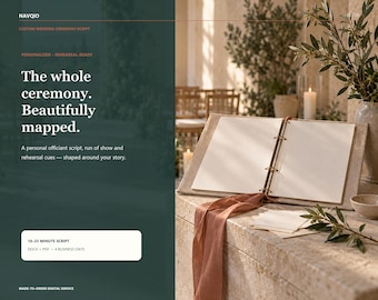 Your Wedding Ceremony, Written for You | Wedding Ceremony Script | Personalized Officiant Script