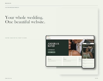 Done-for-You Wedding Website | RSVP, Schedule & Story | Custom Domain Setup + 12-Month Hosting
