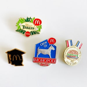 Vintage McDonalds Employee Pins - Lot of 4