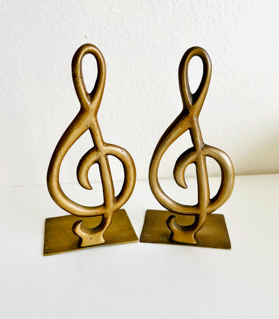 Vintage Music Note Treble Clef Brass Bookend Set by PENCO 7 Etsy