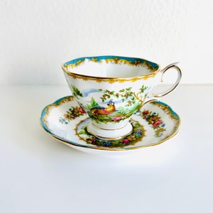 Royal Albert Bone China 2 Piece Set Chelsea Bird #839184 England Vintage