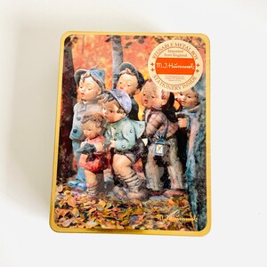M. J. Hummel Stationary Set With Reusable Tin Vintage 1993 Collectors Sealed; The Seven Swabians Hum 347