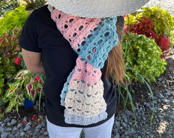 Aten Scarf in Cotton Pastels