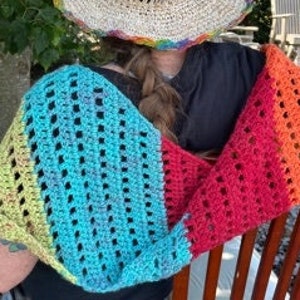 On The Diagonal Scarf/Shawl Crochet Pattern