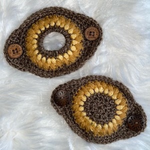 Sunflower Ear Savers Crochet Pattern