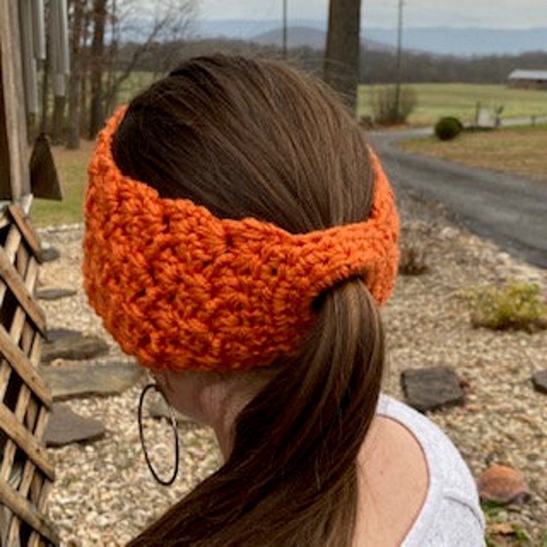 Ponytail Ear Warmer Collection Crochet Patterns image 10
