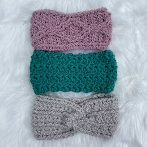 Ponytail Ear Warmer Collection Crochet Patterns image 3