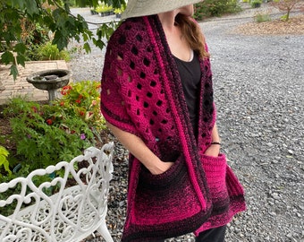 Cascade Pocket Shawl