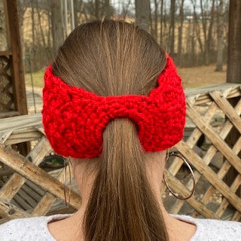 Ponytail Ear Warmer Collection Crochet Patterns image 9