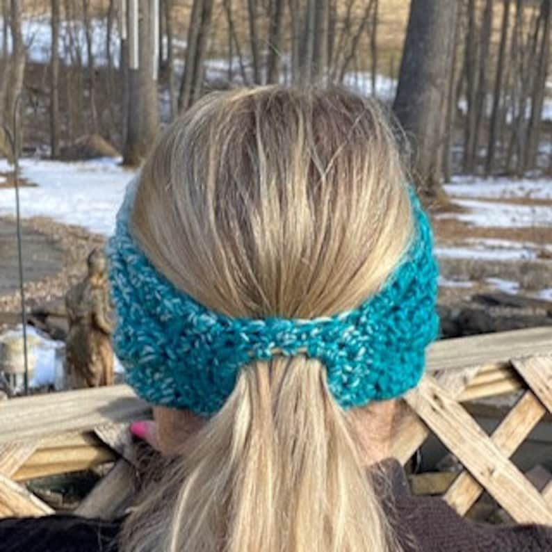 Ponytail Ear Warmer Collection Crochet Patterns image 8