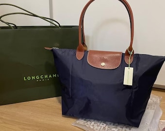 Longchamp Le Pliage Size L Navy Blue