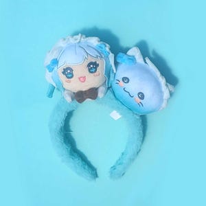 Vtuber Mint Fantome Plush Headband