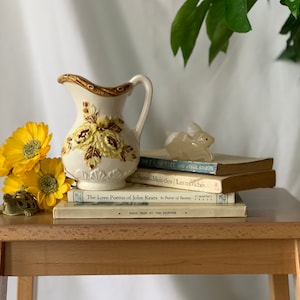 The “Britany” by Nevco Ceramic Pitcherette | Vintage 1970s New Old Stock | Made in Japan |Original Tag | Mini Vase Pitcher Kitsch Cute