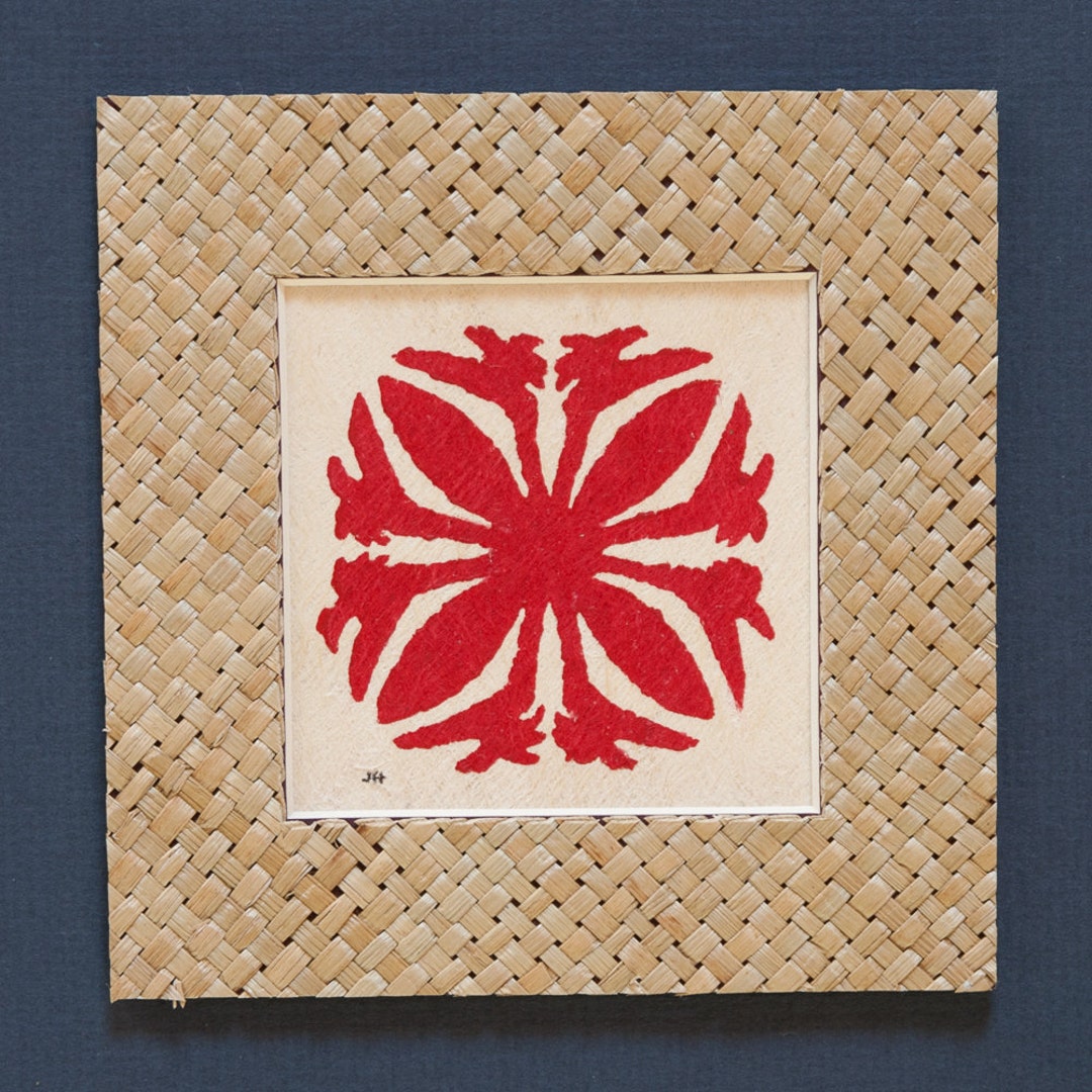 Bird of Paradise - Handmade Hawaiian Quilt Art on Tapa Cloth