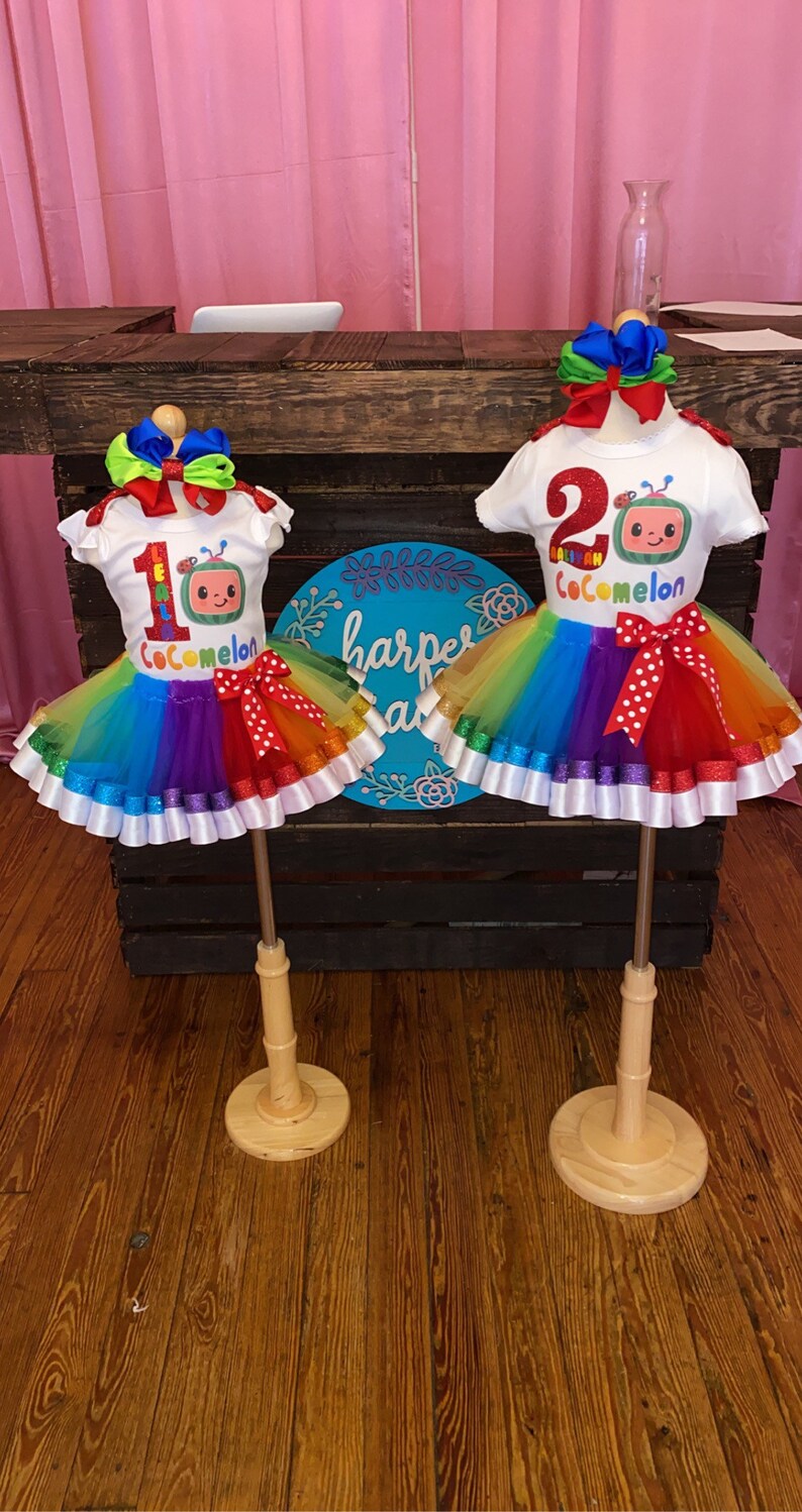 CocoMelon Ribbon Tutu outfit