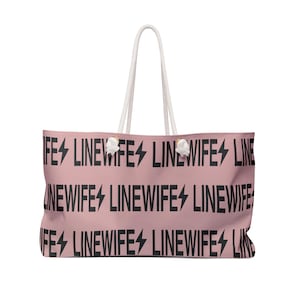 Wochenendtasche für die Frau eines Linienarbeiters, Reisetasche für die Frau eines Linienarbeiters, Übernachtungstasche für die Frau eines Linienarbeiters, Geschenk für die Freundin eines Linienarbeiters, Geschenk für die Frau eines Linienarbeiters