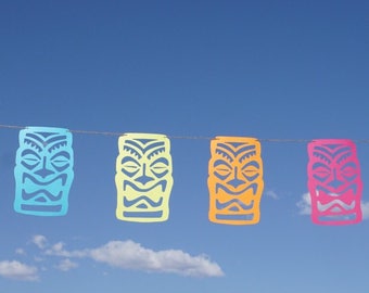 Tiki Party Garland   Luau Party Banner