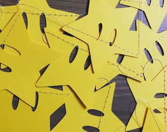 Mario Inspired Star Power Garland   Mario Birthday Party