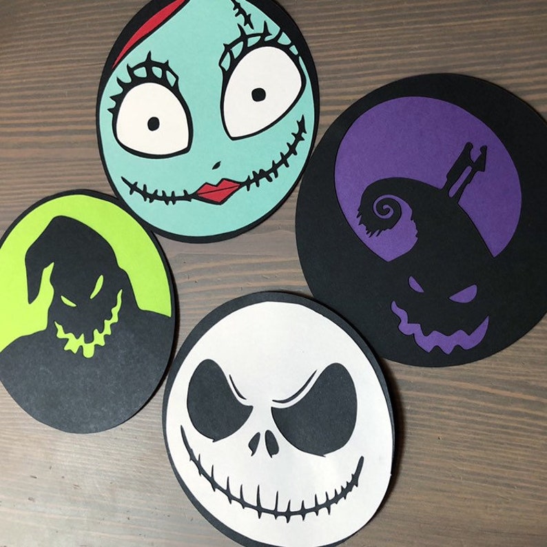 Nightmare Before Christmas Inspired Cupcake Toppers Nightmare - Etsy