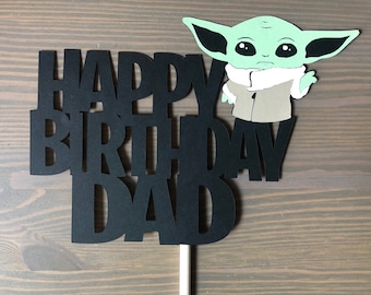 Baby Yoda Cake Topper  The Child Cake Topper  Baby Yoda Party Decorations