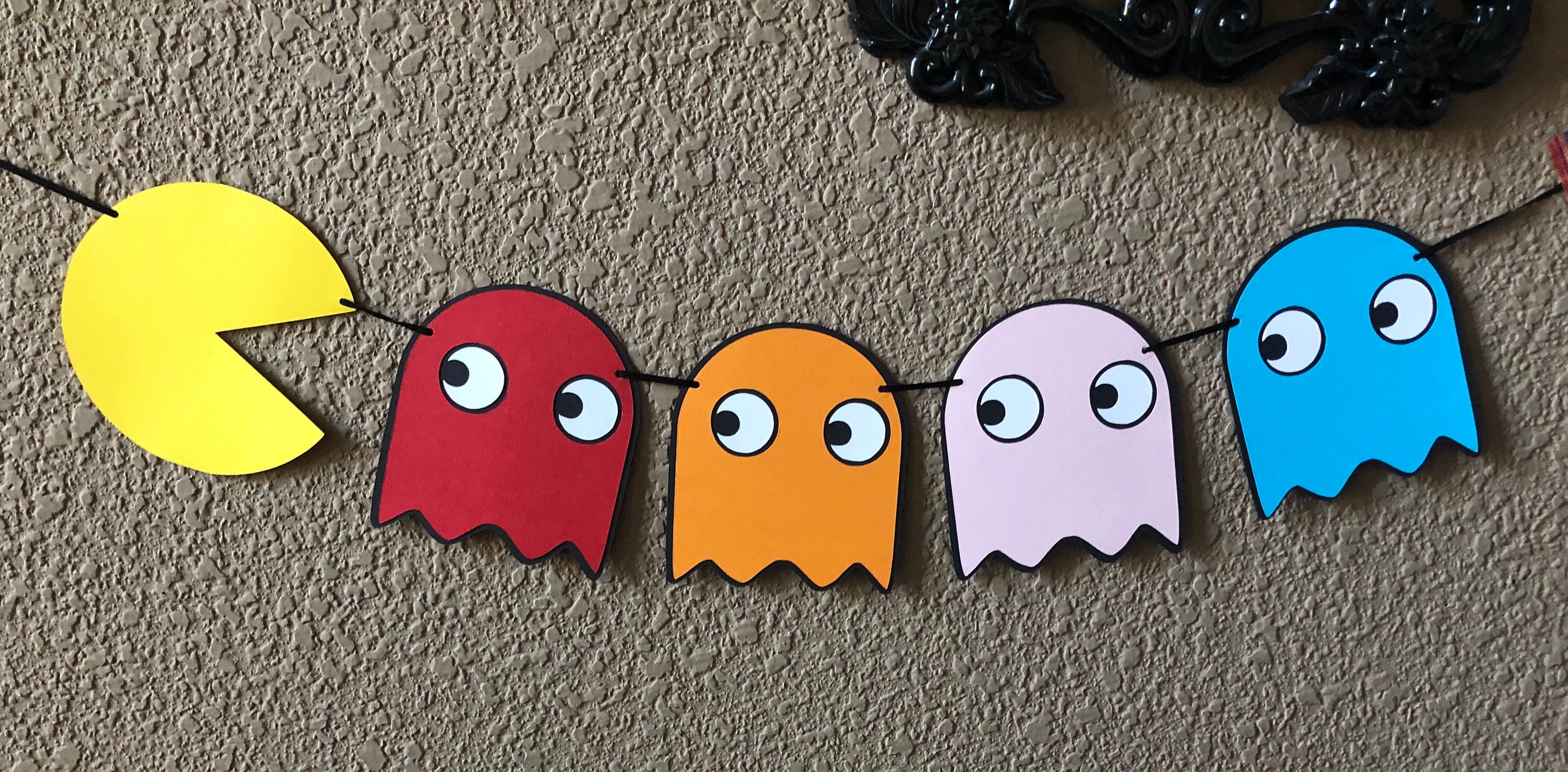 Pac-Man Inspired Banner Pac-Man Party | Etsy