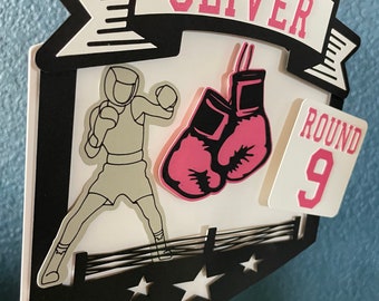 Boxing Birthday Cake Topper