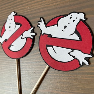 Ghostbusters Inspired Cupcake Toppers  Ghostbusters Party Decorations