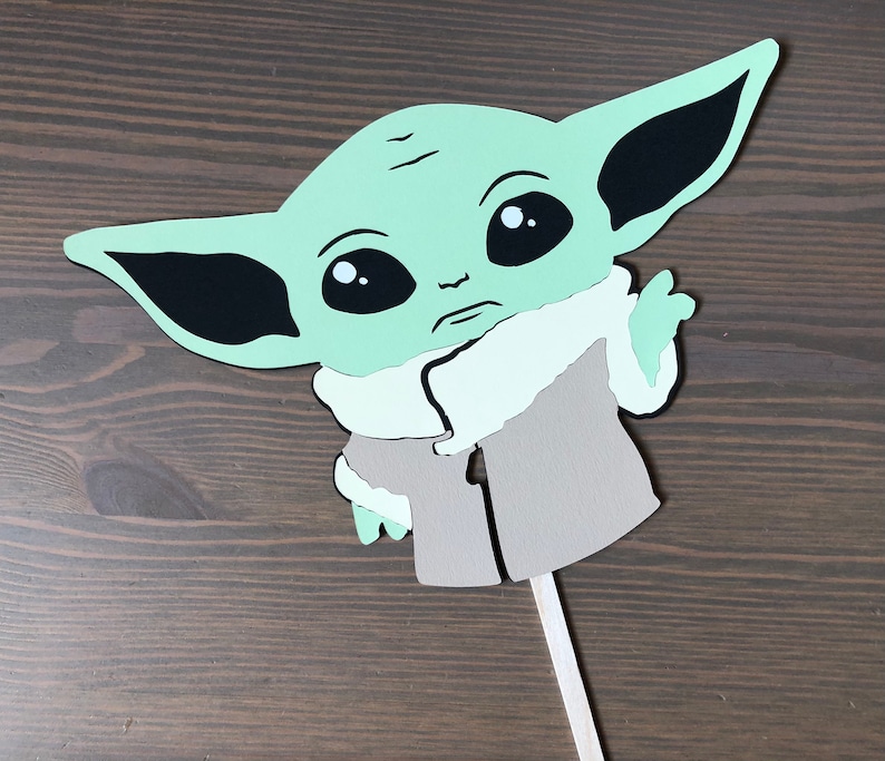 The Child Inspired Centerpiece Sticks Mandalorian Party Baby Yoda Decorations