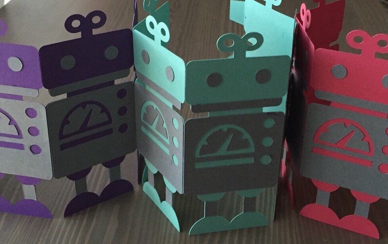 Papercraft Speedometer 3D Standup Robot Party Decorations - Etsy