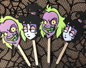 Beetlejuice and Lydia Inspired Centerpiece Sticks  Beetlejuice Party