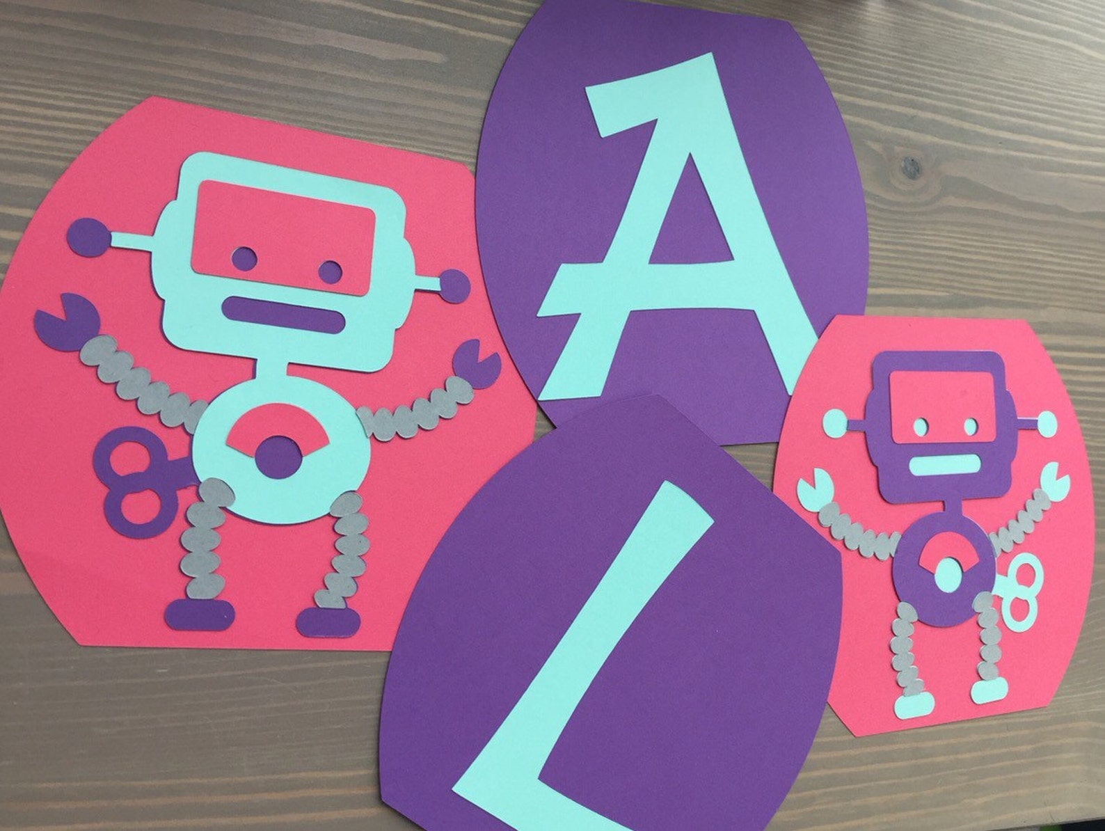 Robot Banner Robot Party Robot Baby Shower Etsy