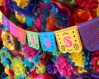 Papel Picado Party Banner  Fiesta Decorations