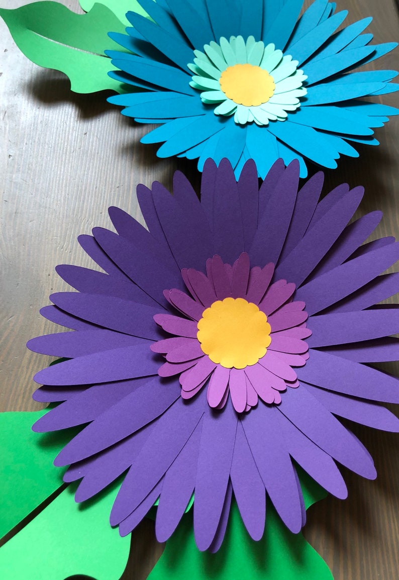 3D Daisies Flower Wall Paper Flowers Etsy