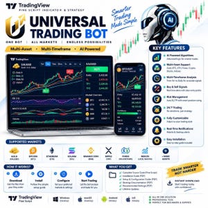 Universal Indicator Scalping Alerts For Forex, Crypto, Gold, Stocks & Day Trading,