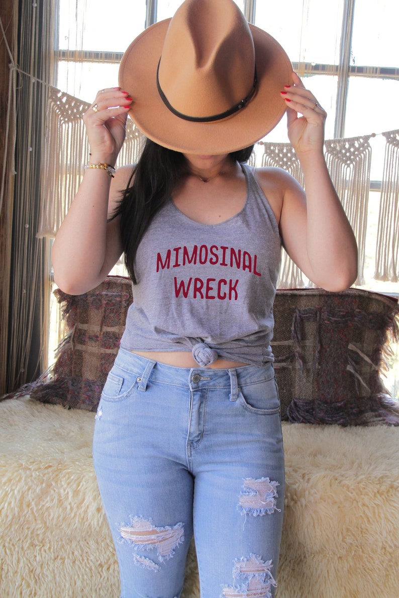 Mimosinal Wreck Women/'s Racerback Tank