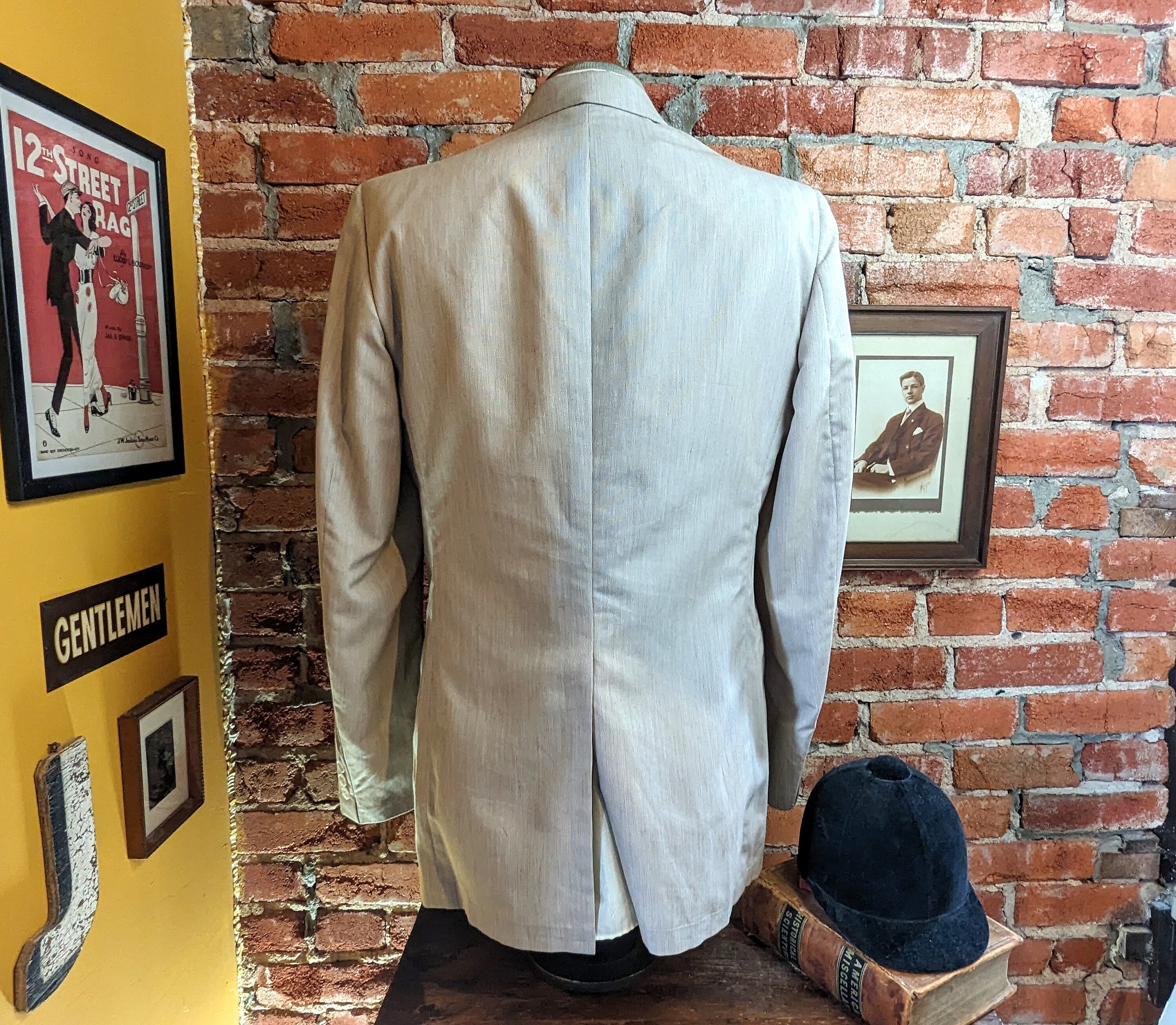 1970s Seersucker Suit Jacket Men