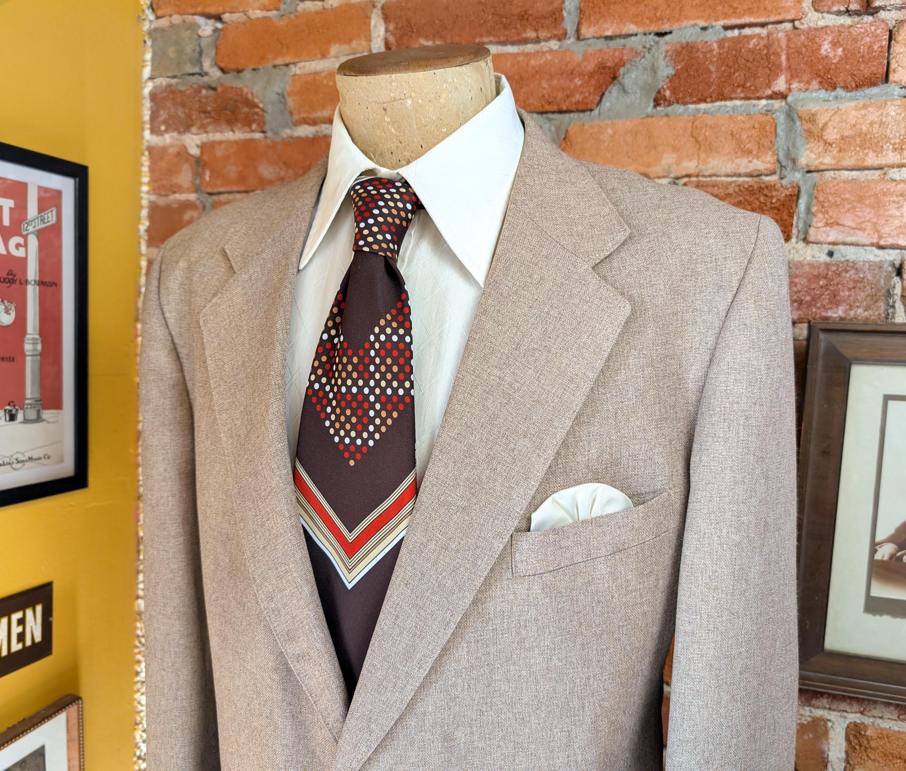 1970s LEVI'S Action Suit Jacket Vintage Men's Disco Era Light