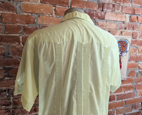 Vintage Green Guayabera Shirt main image 1