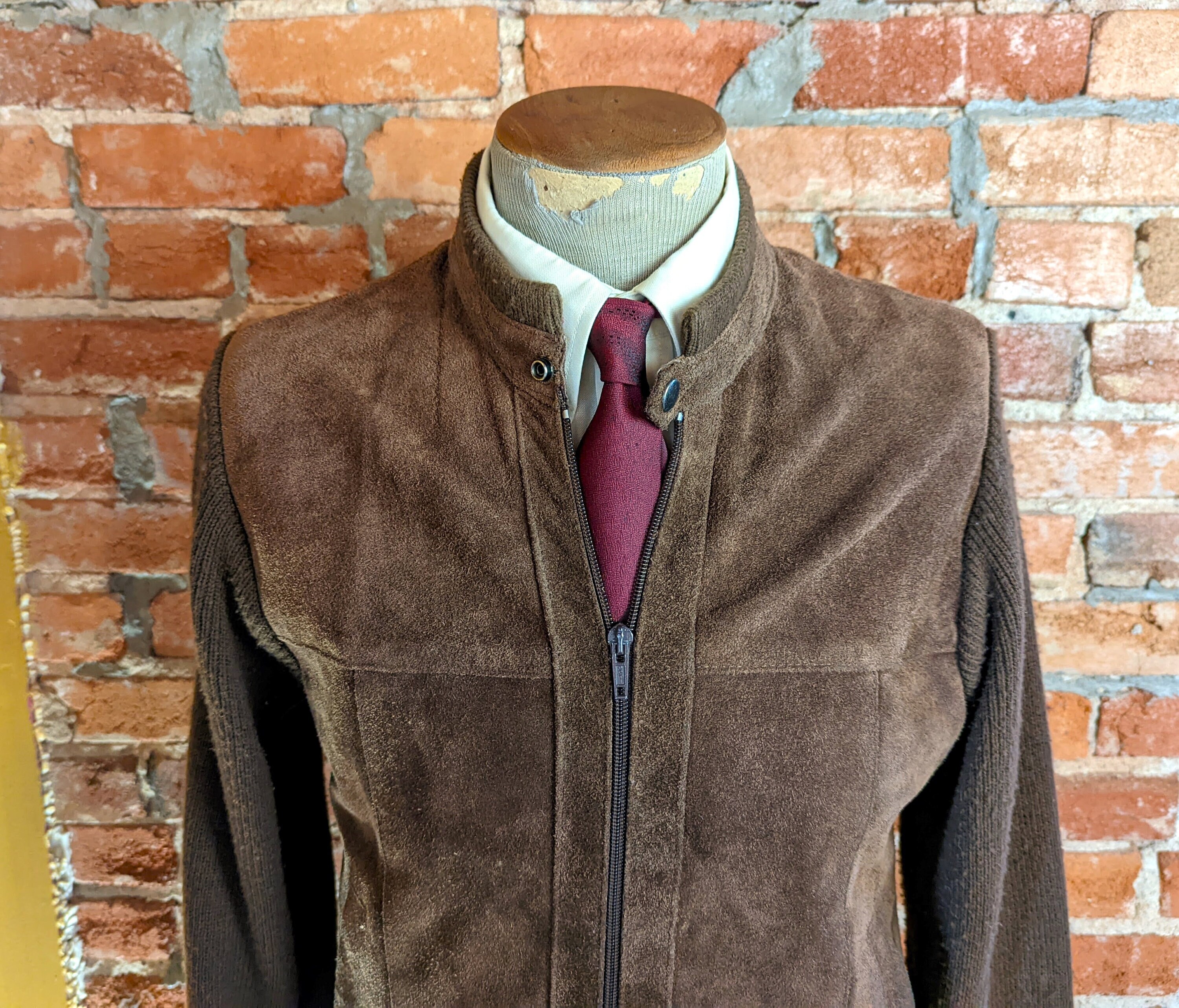 Mens Leather Sweater - Etsy