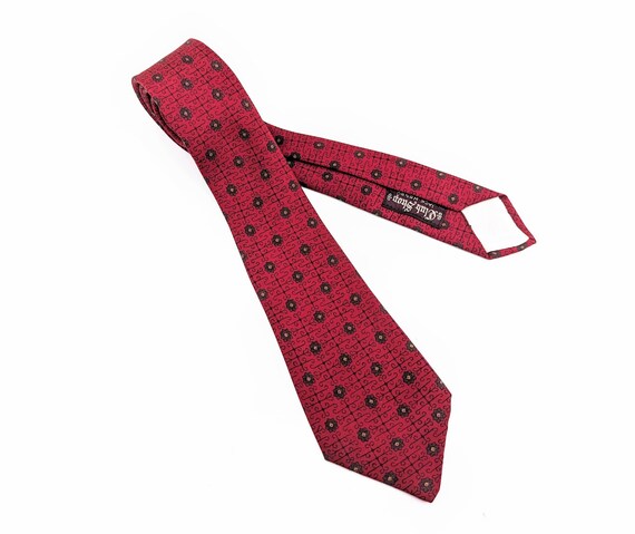 1930s Red Silk Necktie Men's Vintage Jack Henry T… - image 6