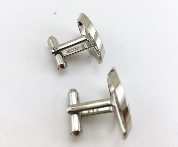 1960s HICKOK Cufflinks Large Modernist Mad Men Er… - image 8