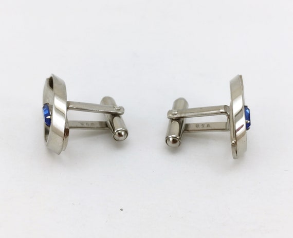 1960s HICKOK Cufflinks Large Modernist Mad Men Er… - image 6