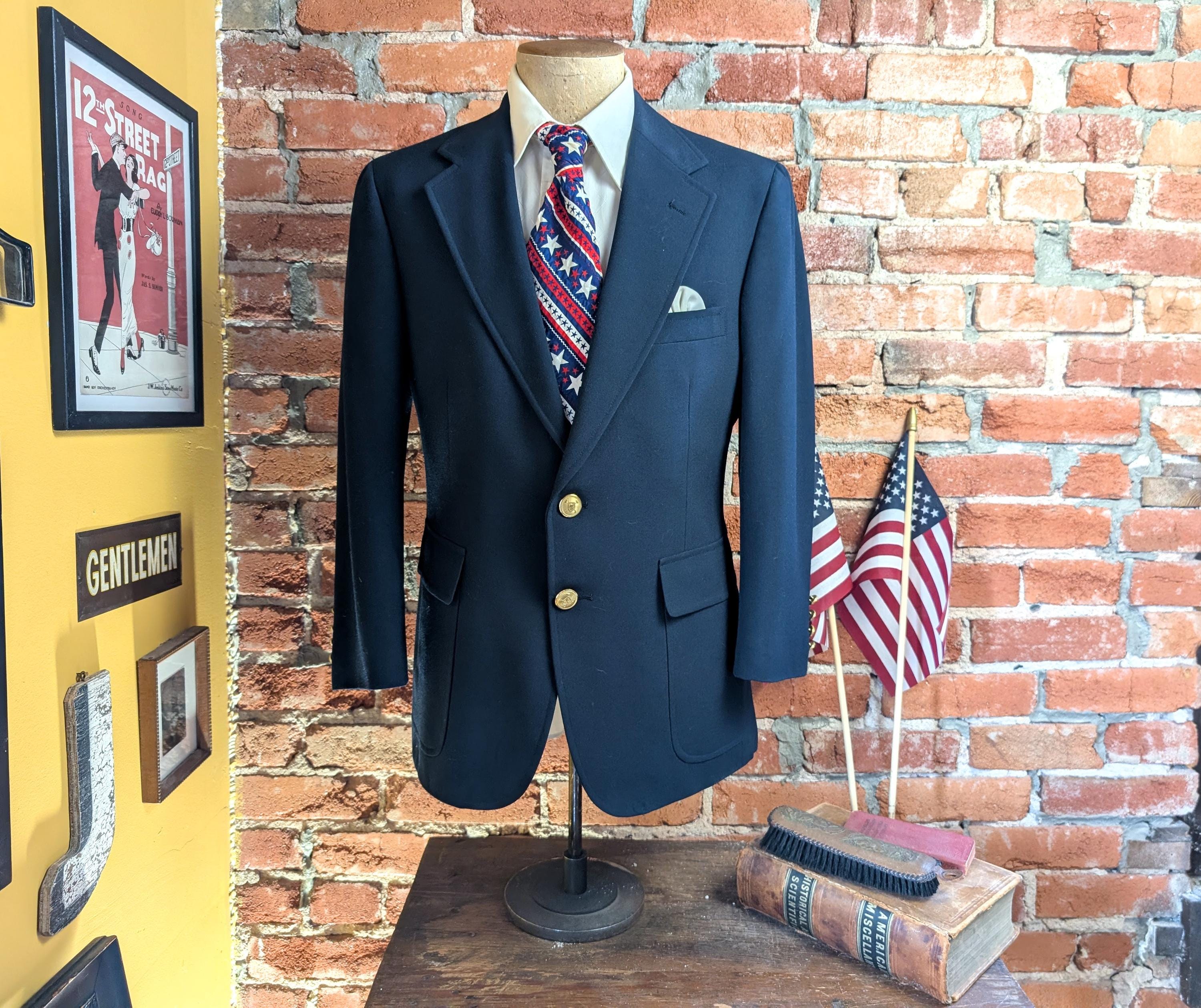 Ralph Lauren Navy Blazer - Etsy