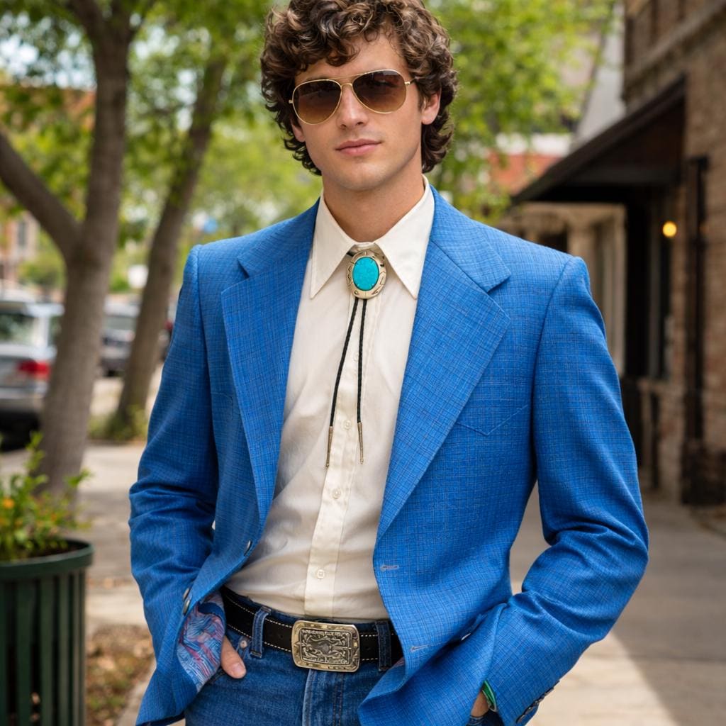 Blue Western Blazer - Etsy